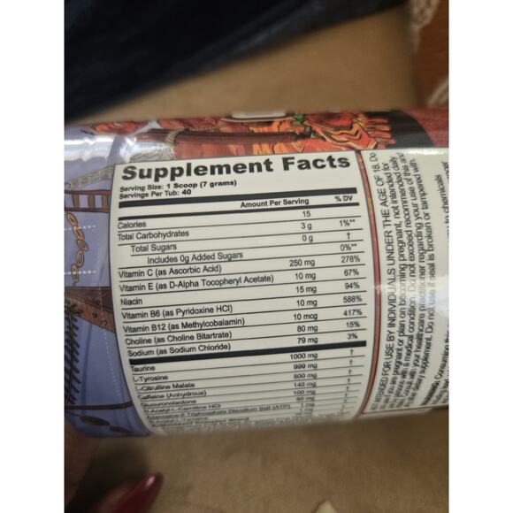 G FUEL Energy Formula, Spiced Orange, 9.9 Oz - Picture 3 of 5